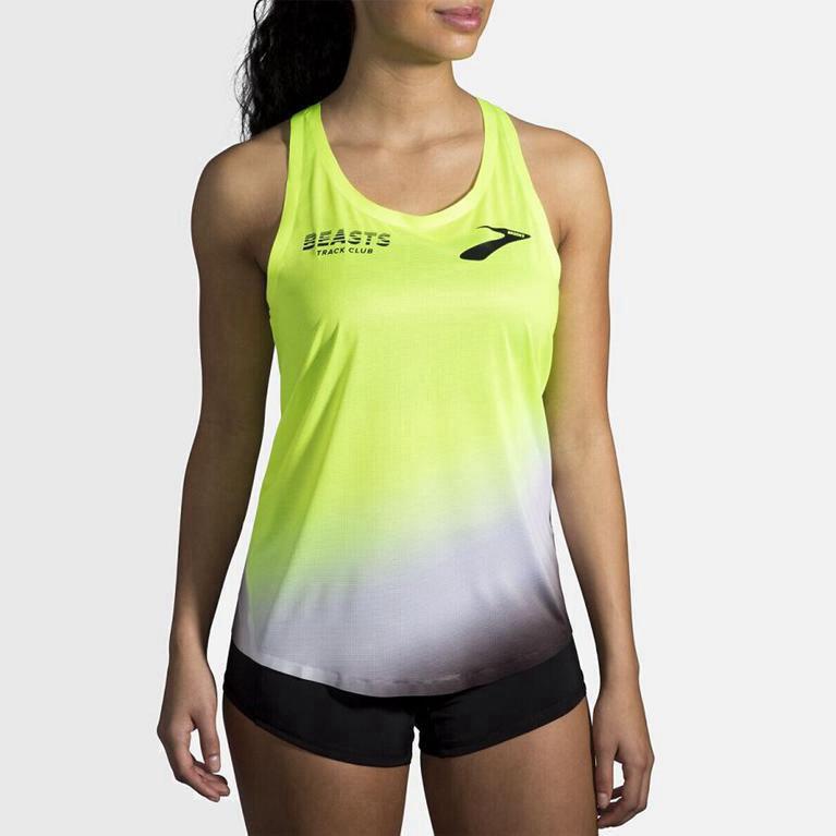 Brooks Elite Mujer Camiseta Sin Mangas - Amarillos (4273LSTVE)